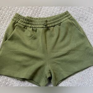 Women's Athletic Shorts in Olive Green